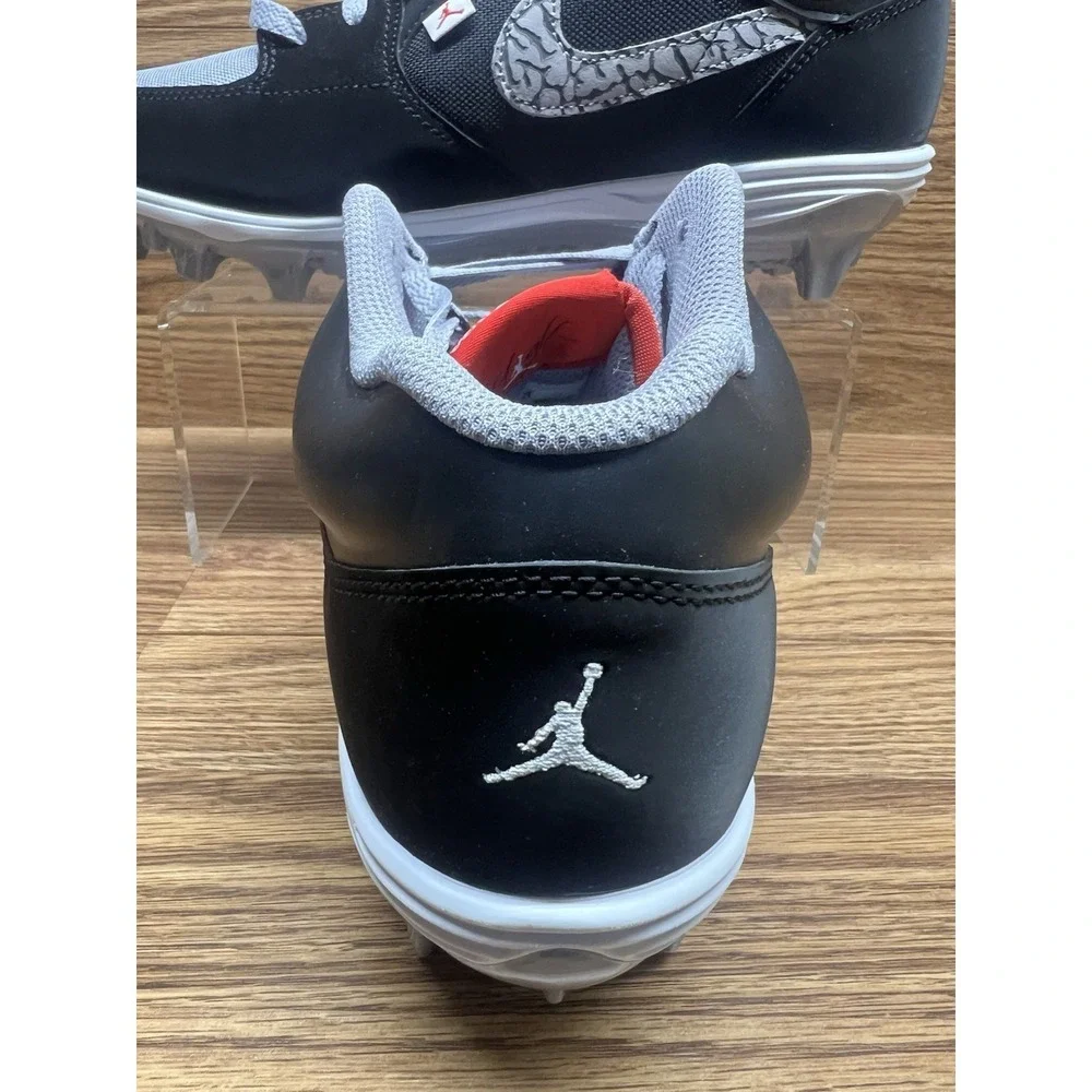 Nike Men's Air Jordan Stadium 90 Low TD 'Black Cement' HQ0210-060 Size 9.5